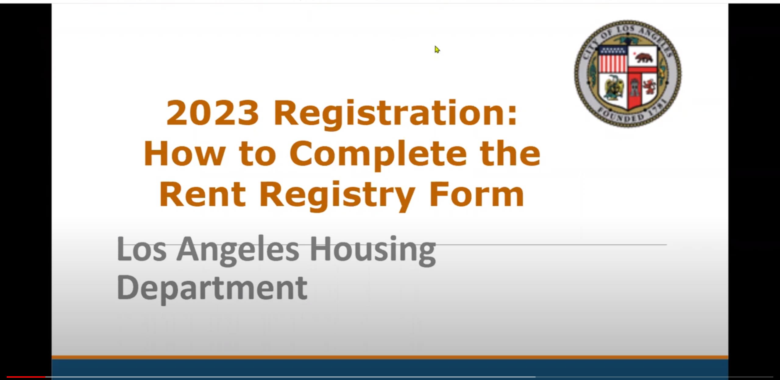 Rent Registry Tutorial slide 1