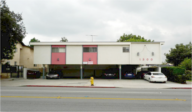 Image of building with soft-story car garage.