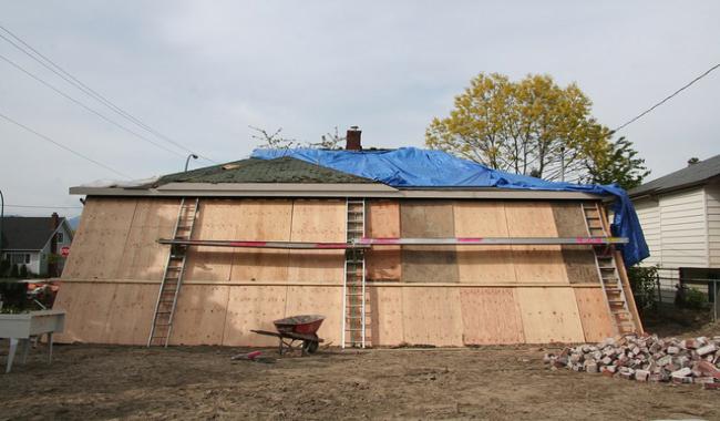 An image of a home under construction
