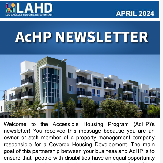 AcHP Newsletter April 2024